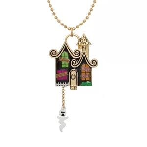 Betsy Johnson Multi-Colored Haunted House Pendant Necklace 🏠 👻